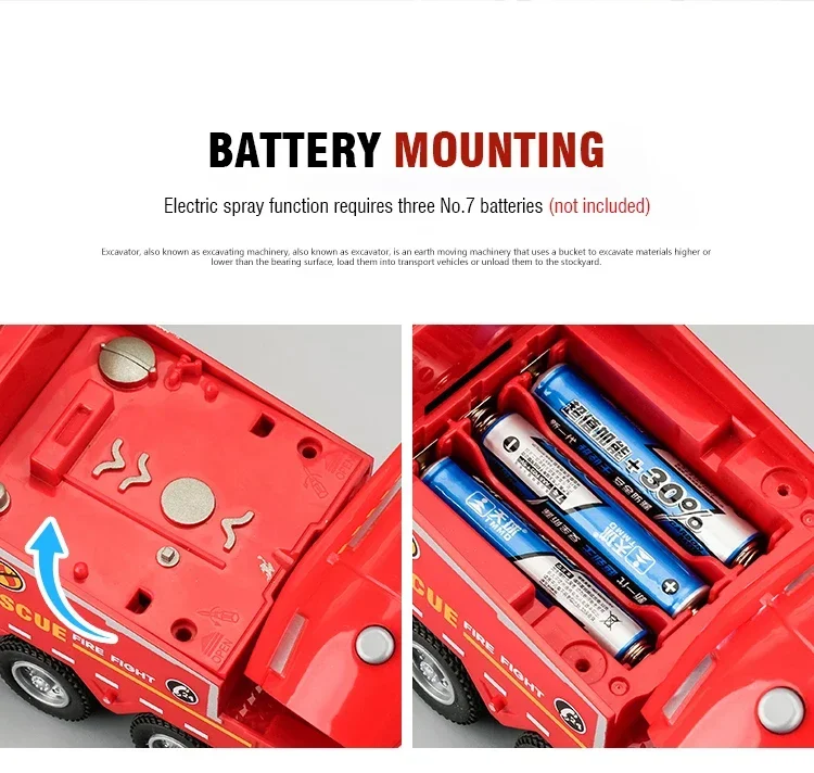 1/32 Fire Truck Water Spray 6