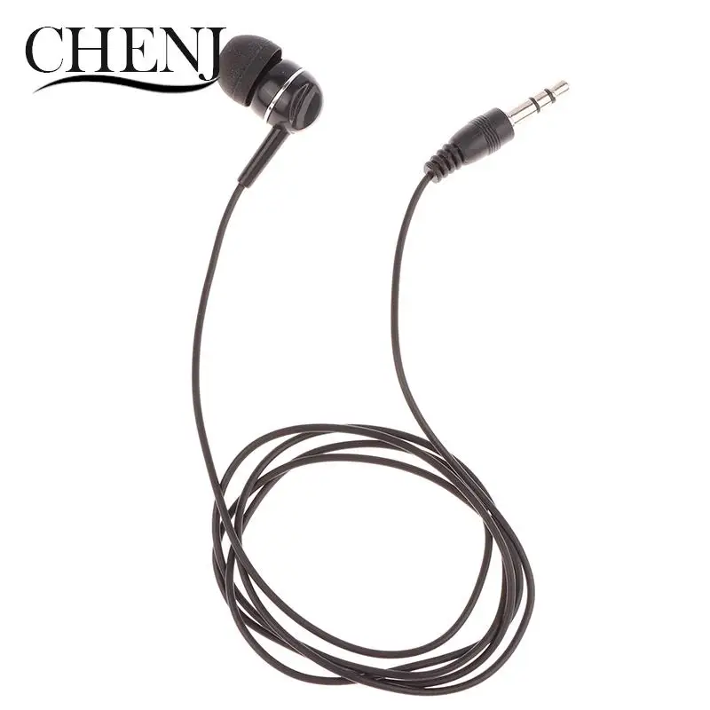 Earpiece 3.5mm Plug Single Side Headset Headphone Dual Channel Earphone for Laptop PC 1Pc wired headphones wired earbuds wired earphone wired headset