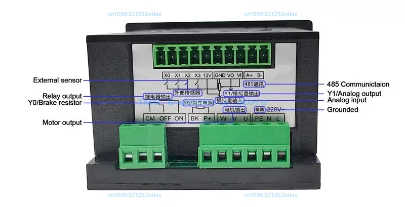 주파수 변환기 전기 인버터 1500W RS485 모터 드라이버 추가 0.75KW MCU 단상 입력 220V 3상 출력 0.4KW 1.5KW