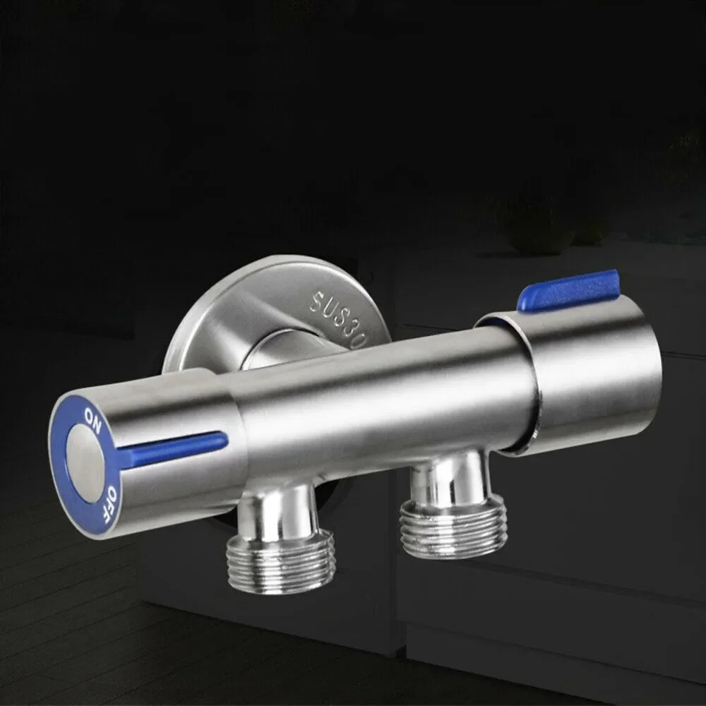 Bathroom Faucet Water Tap Faucet Bathroom Faucet Dual Control Double Handle Stainless Steel Cold Water