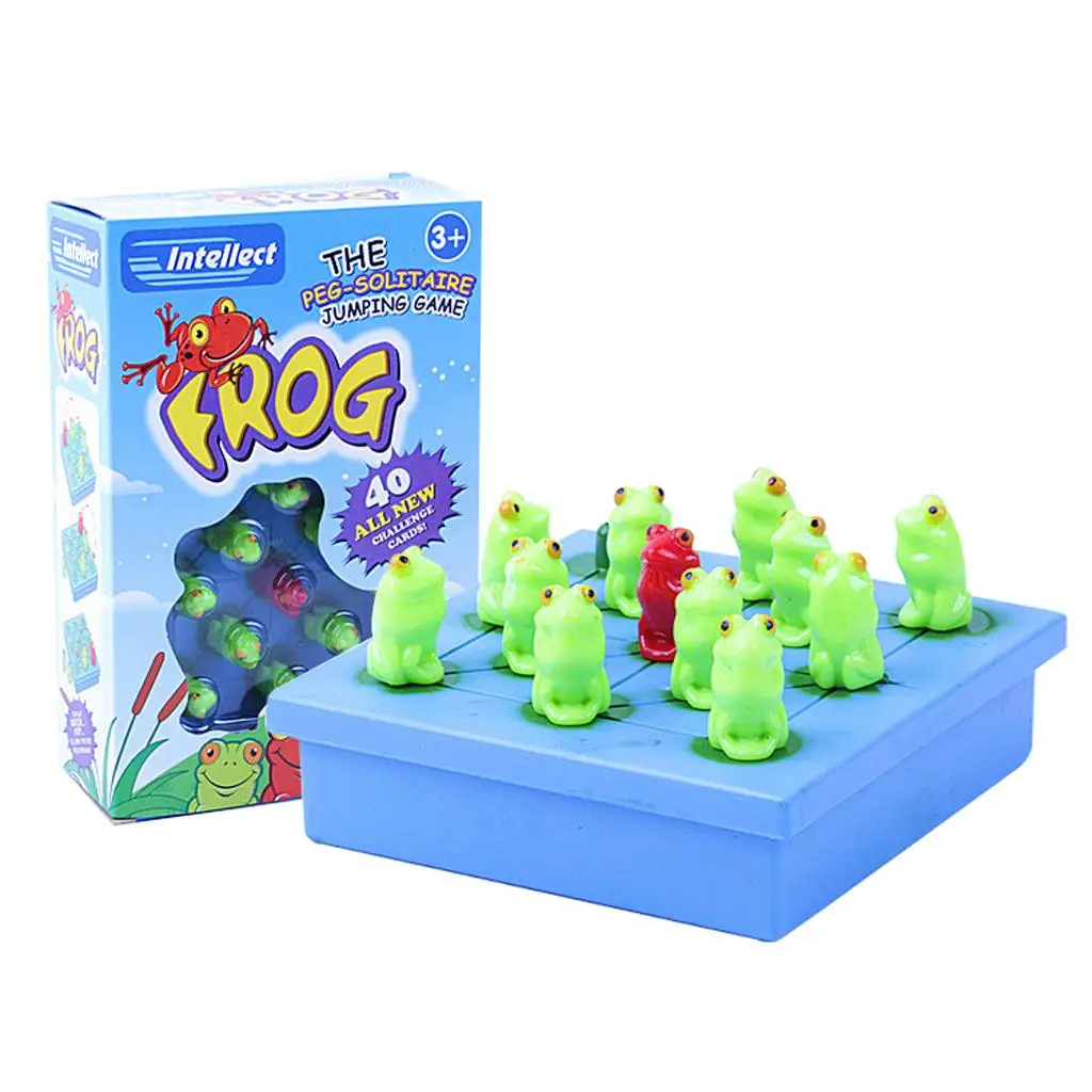 Frog Solitaire Springboard Child Intellect Chess Toy Gift Colorful 