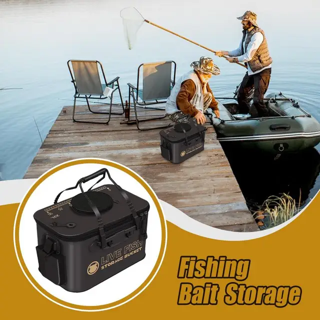 Bait Storage Fishing Live Bait Bucket 2pcs Fishing Bait Bucket