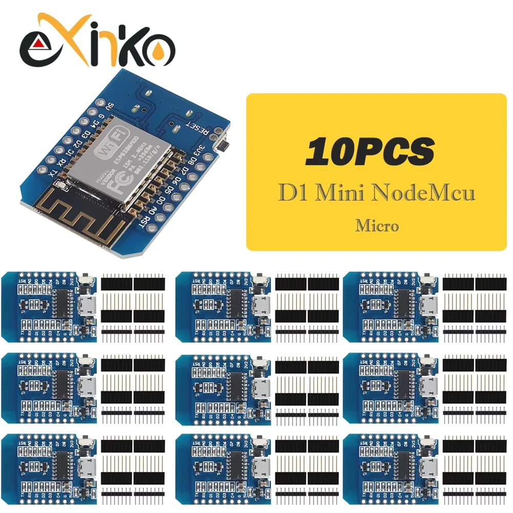 10 Stück/ Typ-C Micro USB D1 Mini NodeMcu ESP8266 ESP-12F Mini NodeMCU Lua 4M Bytes WLAN-Modul Drahtloses WLAN-Modul für Arduino