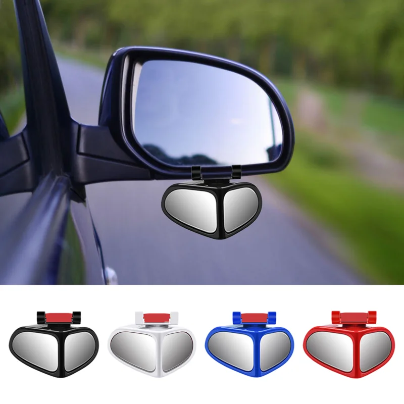 

Car Blind Spot Mirror 1 Pair Front Wheel Auxiliary Rearview Double Side Mirror HD Glass Side-Angle Side-View Mirror For Vehicles