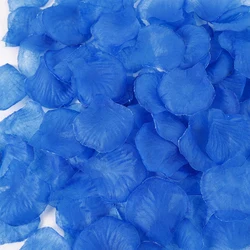100pcs Romantic Silk Rose Petals for Wedding and Party Decoration - Pink and Red (Blue)