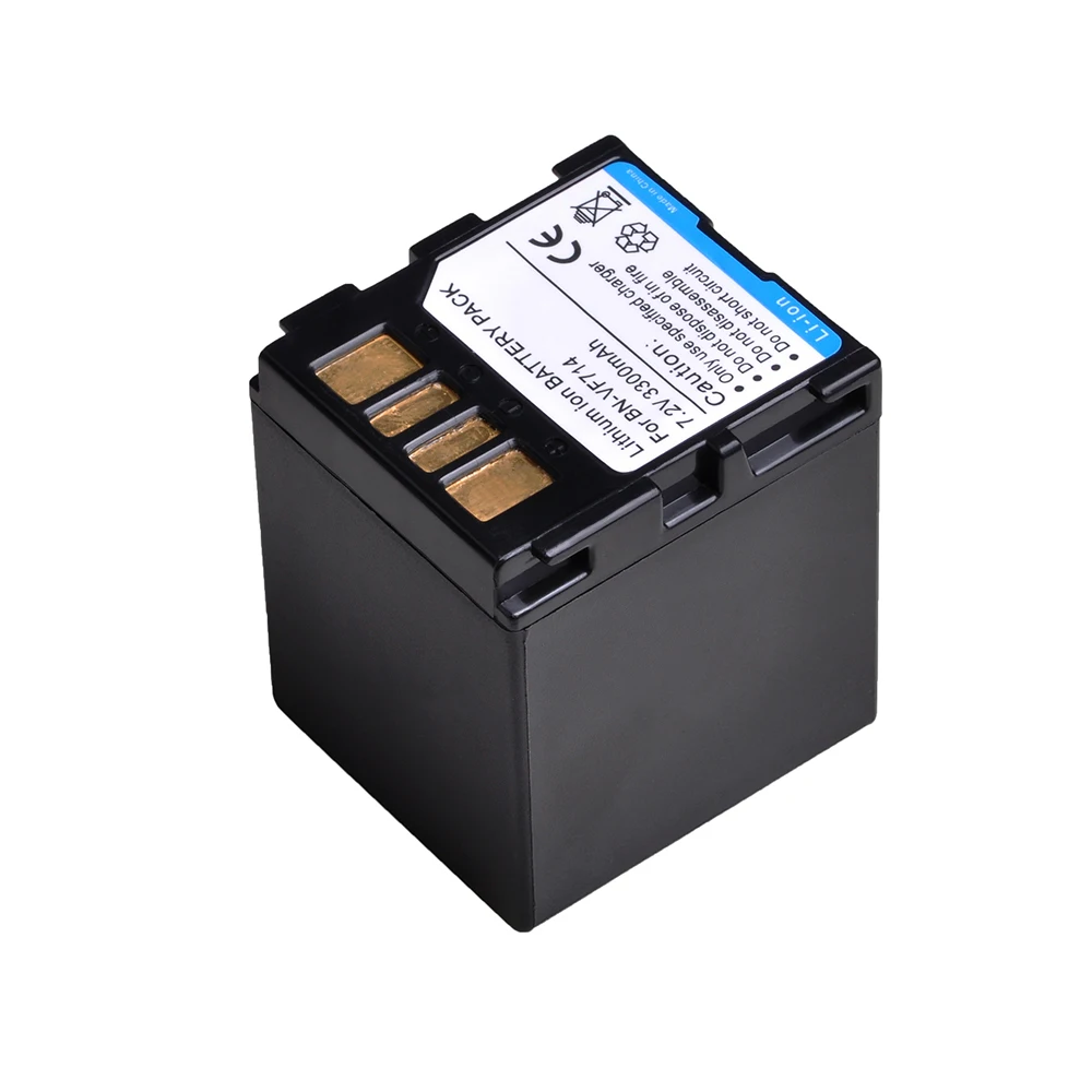 3300mAh BN-VF707 BN-VF714 BN-VF733 Battery LED USB Charger for JVC BN-VF707U BN-VF714U BN-VF733U GR-D240