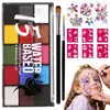 Paint Body Makeup Halloween Face Body Art 15 Colors Painting Kit With Brushes Safe Ingredient For Kid And Adult 1