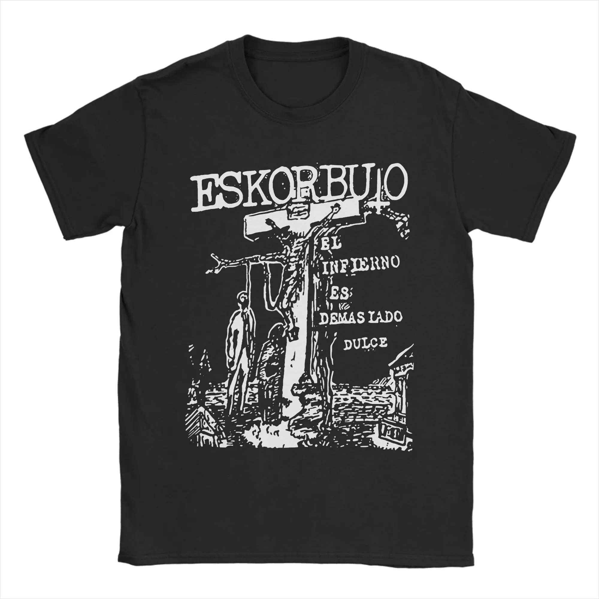 Eskorbuto Band T-Shirt Herren Reine Baumwolle Neuheit T-Shirts Rundhals T-Shirt Kurzarm Kleidung Geschenk