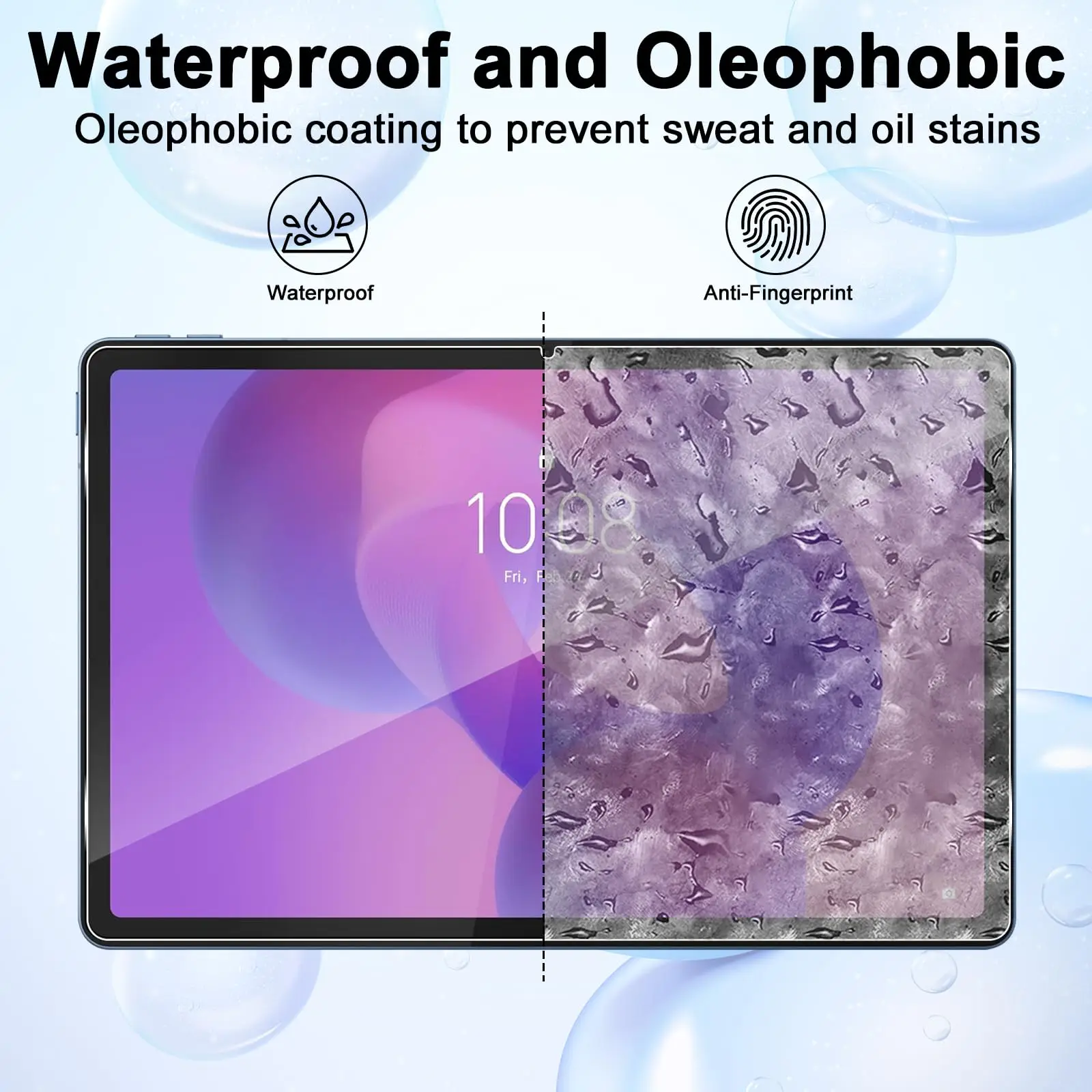 11 Anti-Fall HD Clear Tempered Glass Screen Protector, Bubble-Free