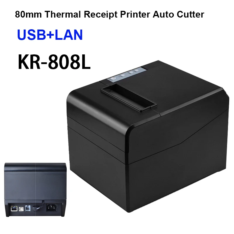 80mm 300m/s Thermal Receipt Printer POS Billing Printer Wireless WIFI/Bluetooth Printer Auto Cutter Android/iOS/Windows ESC/POS mini smartphone photo printer Printers