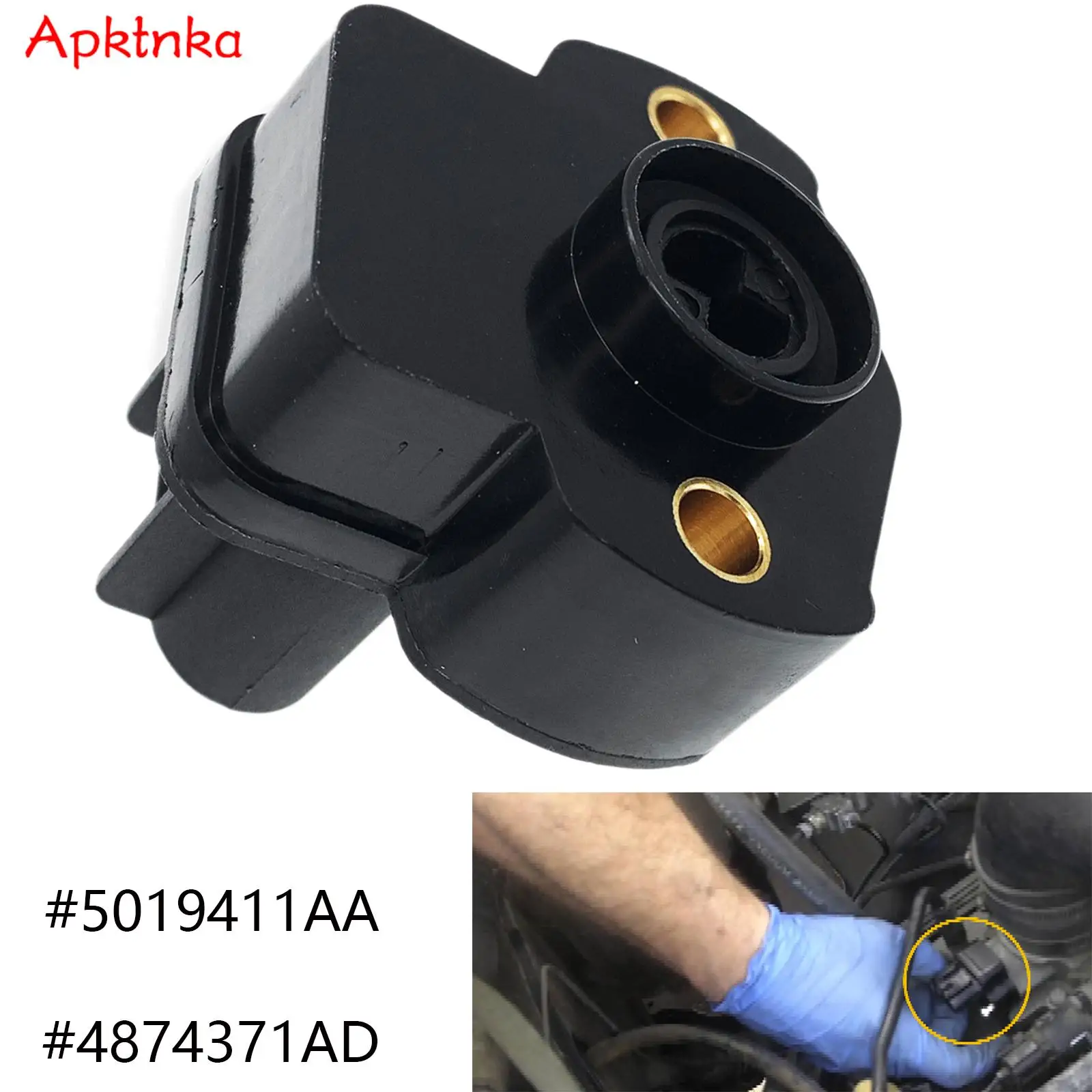 

1X Car Throttle Position Sensor TPS Accelerator Switch 4874371AD 5019411AA For Chrysler Lebaron Dodge B150 B250 D150 D250 Spirit