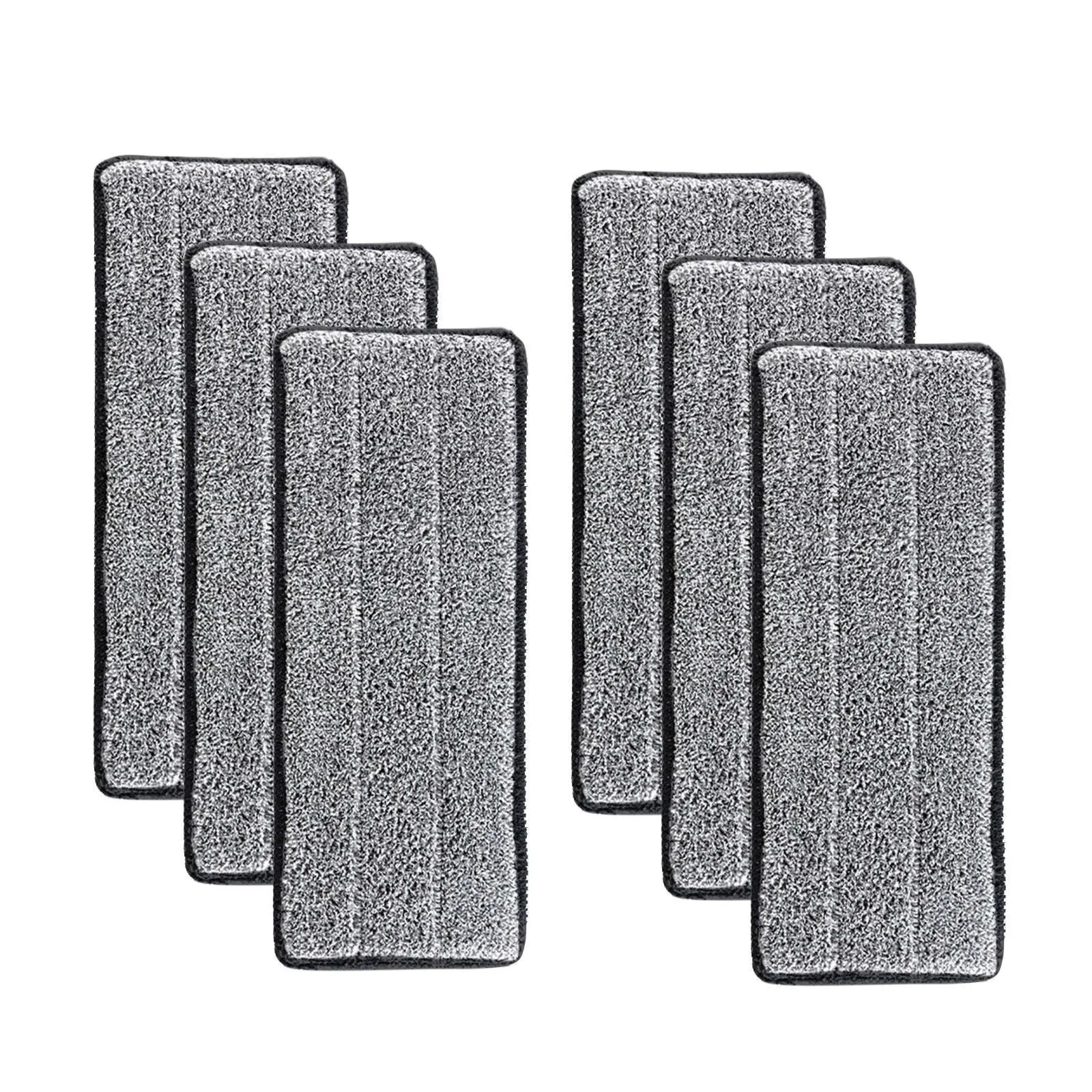 3-20 stücke Mikrofaser Mopp Pad Ersatz Mikrofaser Waschbar Spray Mopp Staub Mopp Haushalt Mopp Kopf Reinigung pad grau farbe – Detail 6