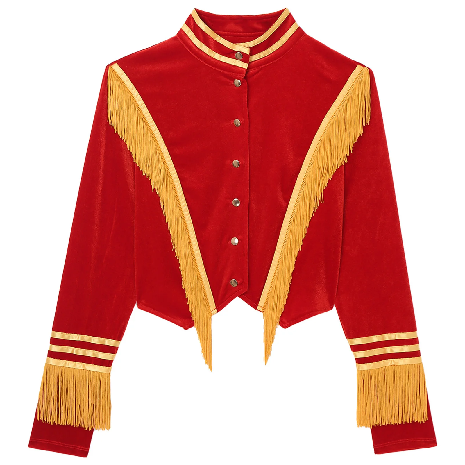thumbnail image 1 of Disfraz de maestro de ceremonias de circo para mujer adulta de Halloween, chaqueta de terciopelo de manga larga, traje de carnaval de Navidad, festival de cosplay, rave, 1 of 5