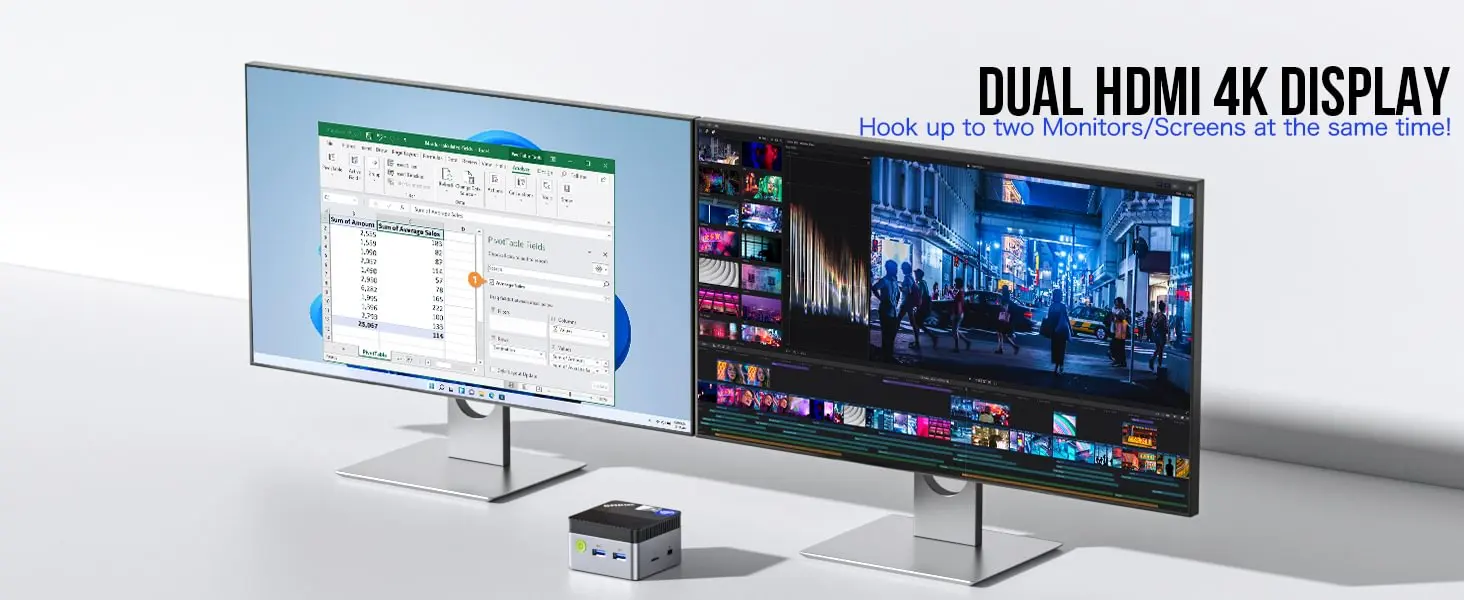 Alder Lake N97 Мини-ПК Windows 11 Pro DDR5 4800 МГц M.2 2242