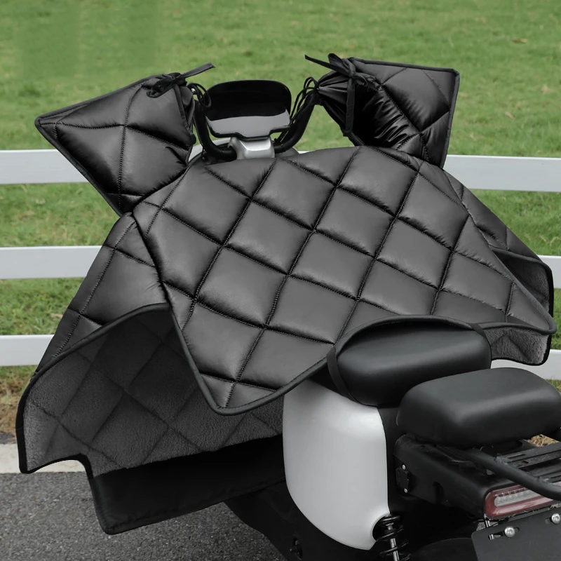 Electric Scooters Winter Wind Shields Plush Thick Waterproof  Warm Cold Resistant Ride Windproof Quilt For Motorcycle Motorbike