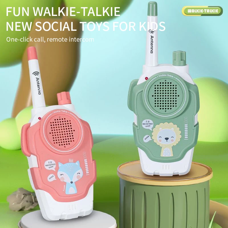 2Pcs/Set Children Walkie-Talkie Toys Parent-Child Interaction Walkie Talkies Range Two Way Receiver Kids Christmas Gifts 3