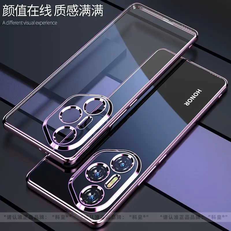 Luxury Transparent Electroplating Soft Silicone Shockproof Back Cover Case