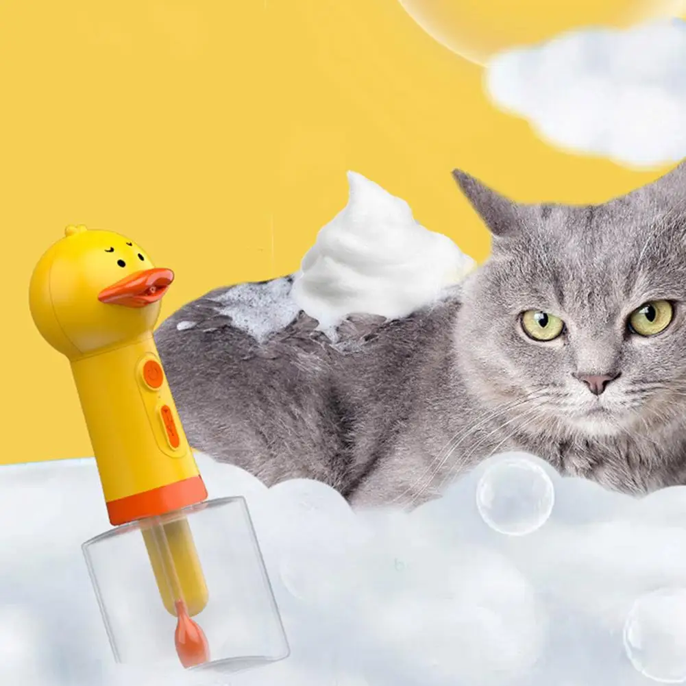 Title 2, Yellow Duck Foam Pet Cleaning Machine USB Charg...