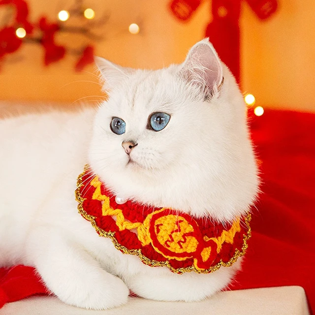Cat Clothing Cat Costume New Year Costume for Cat Chinese New Year Cat Outfit Cute Pet Clothes Gifts Pet Decorations 6