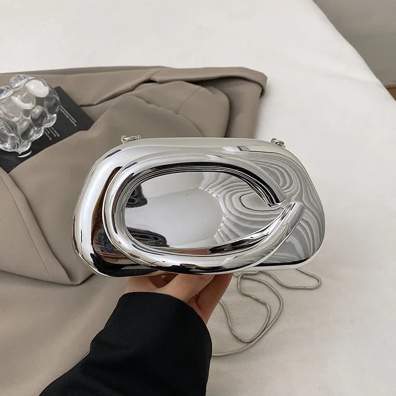 silver evening bag