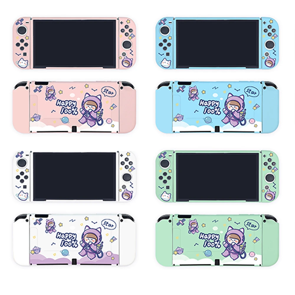 Cartoon Switch Custodia Protettiva Oled Custodia Morbida In Tpu Controller Joycon Custodia Per Giochi Per Nintendo Switch Accessori Oled