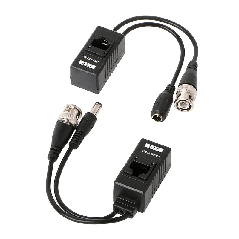 

BNC к RJ45 пассивное Питание видео + аудио транссивер для камеры видеонаблюдения