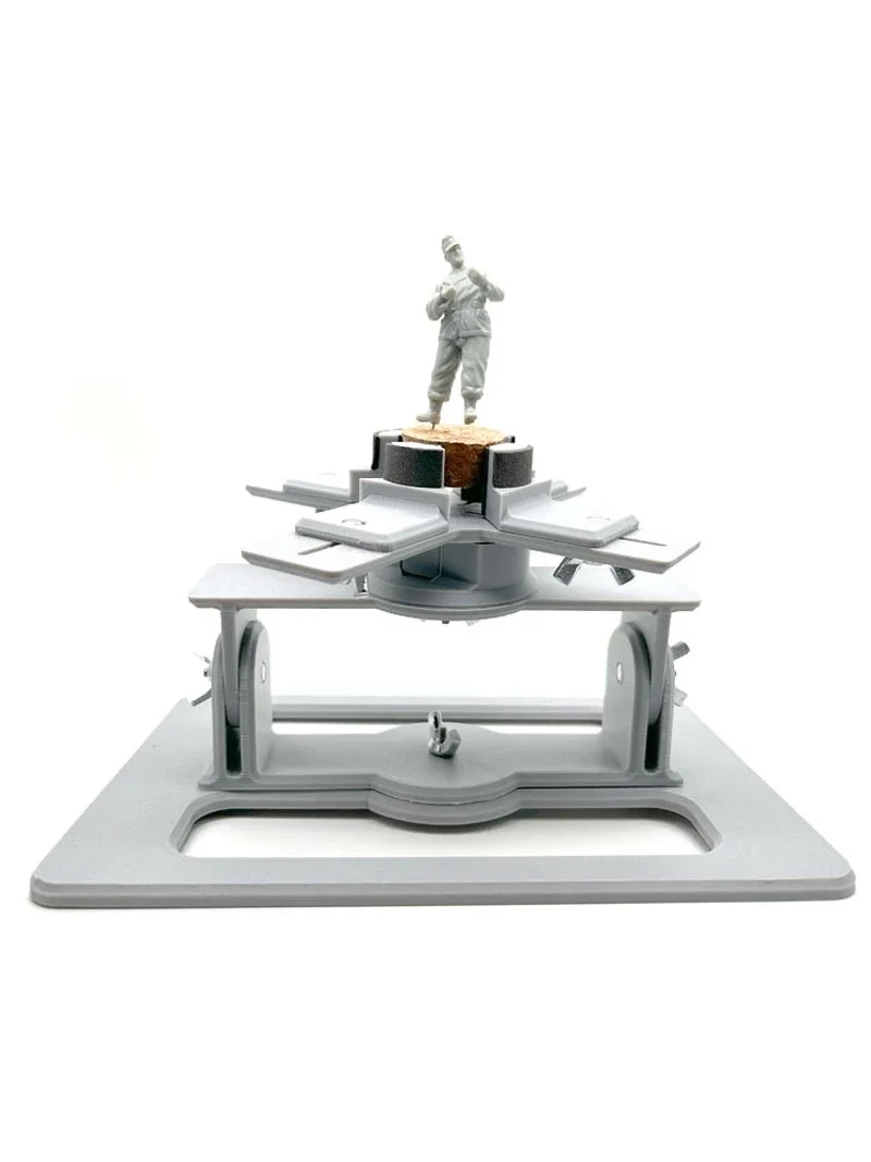 Model Display Stand LEUNGS WORKSHOP Military Tank Model Display Stand Holder Assembling Model Soldier Vehicle Painting Support for Modeler Hobby DIY