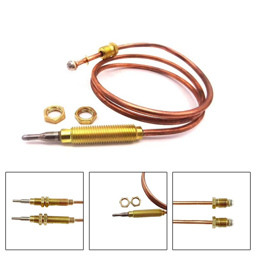 Durable Thermocouple Sensor Gas Fireplace Accessory Accurate Temperature Probe For Gas Heaters Ovens Water Heaters gas thermocouple valve