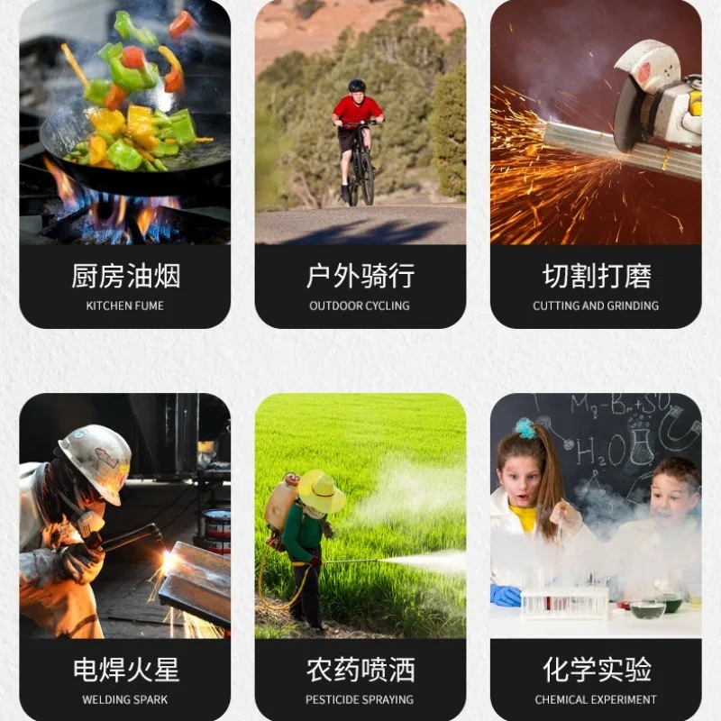 Work Protection Mask Transparent Facial Protector Face Mask Protective Outdoor Heating Home Kitchen Tools Full Face face protector