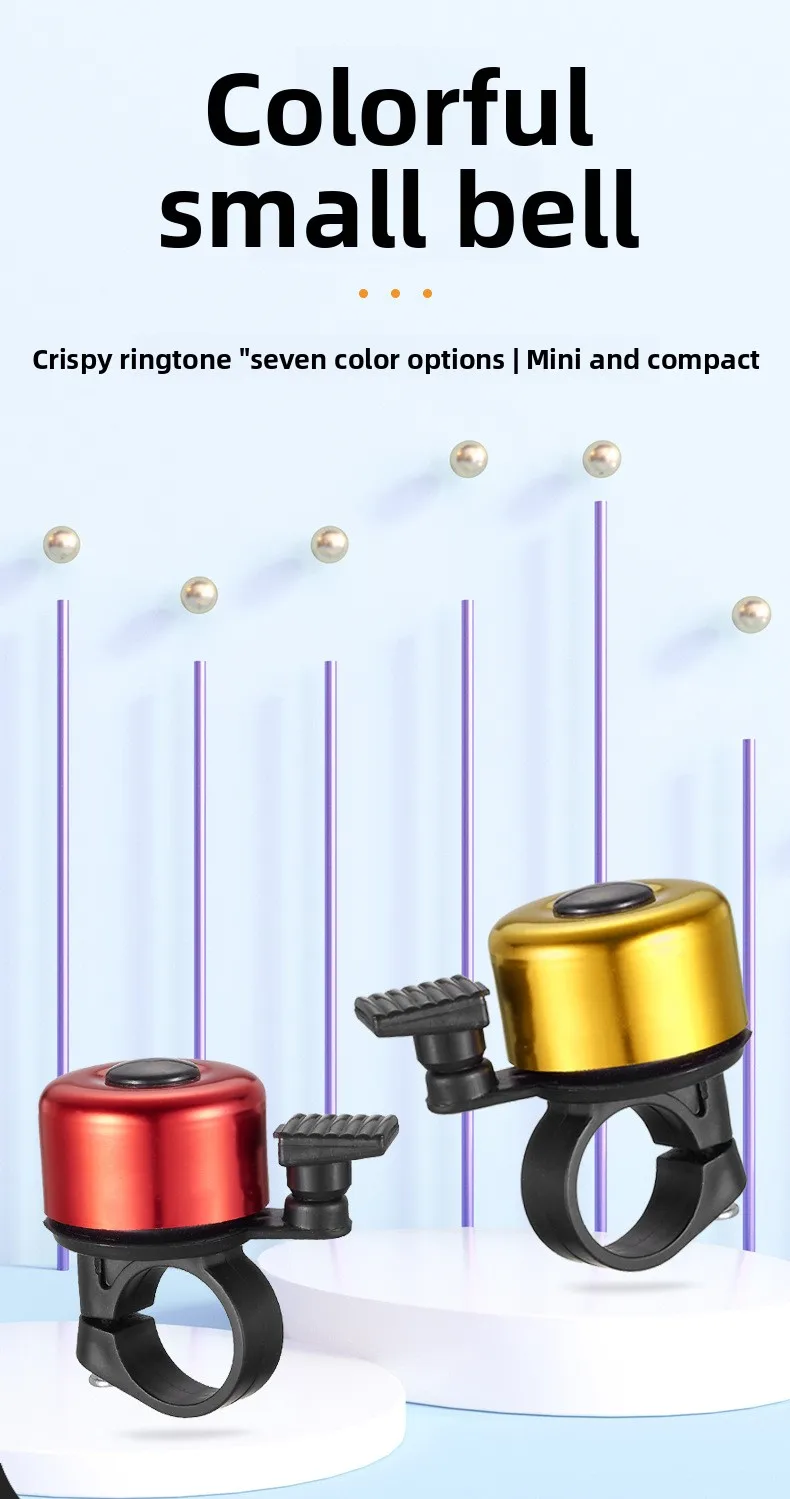 Description Picture 2 of itemBicycle Mini Bell Mountain Road Bike Super Loud Universal Bicycle Horn Balance Bike Decoration Accessories Riding Equipment