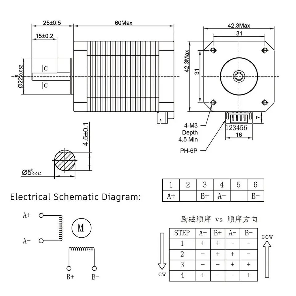 Motori Passo-passo Nema 17 Ad Alta Coppia Di Alta Qualit&agrave;