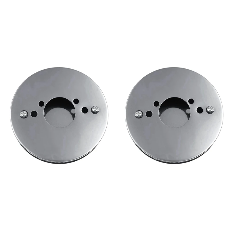 

2PCS Car Chrome Pancake High Air Flow Air Filter For All 1.25 Inch SU HS2 Carburettors 14X3cm