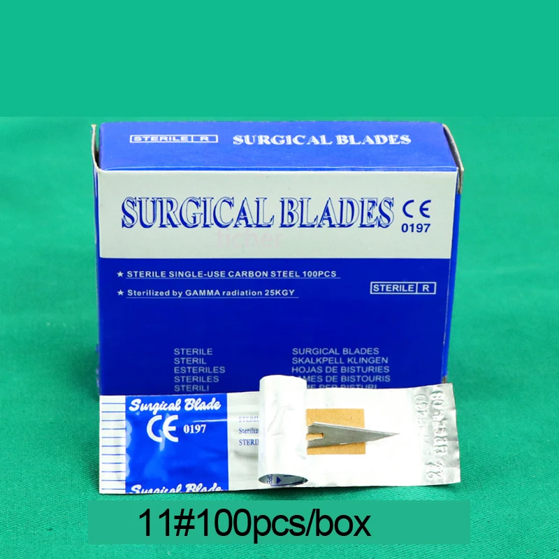 100pcs/box Dental Surgical Scalpel Sterilized Blades Scalpel Blades For