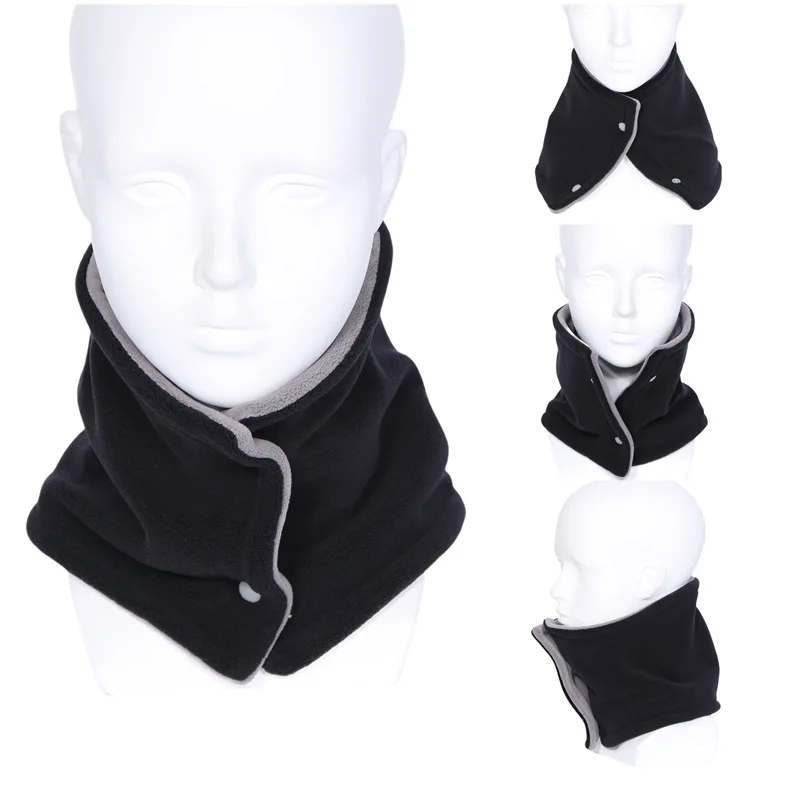 Winter Paar doppelseitige Polar Fleece Hals Gamasche Luxus Marke Dicken Ring Schalldämpfer für Frauen Warme Kaschmir Hals Abdeckung schal – Detail 7