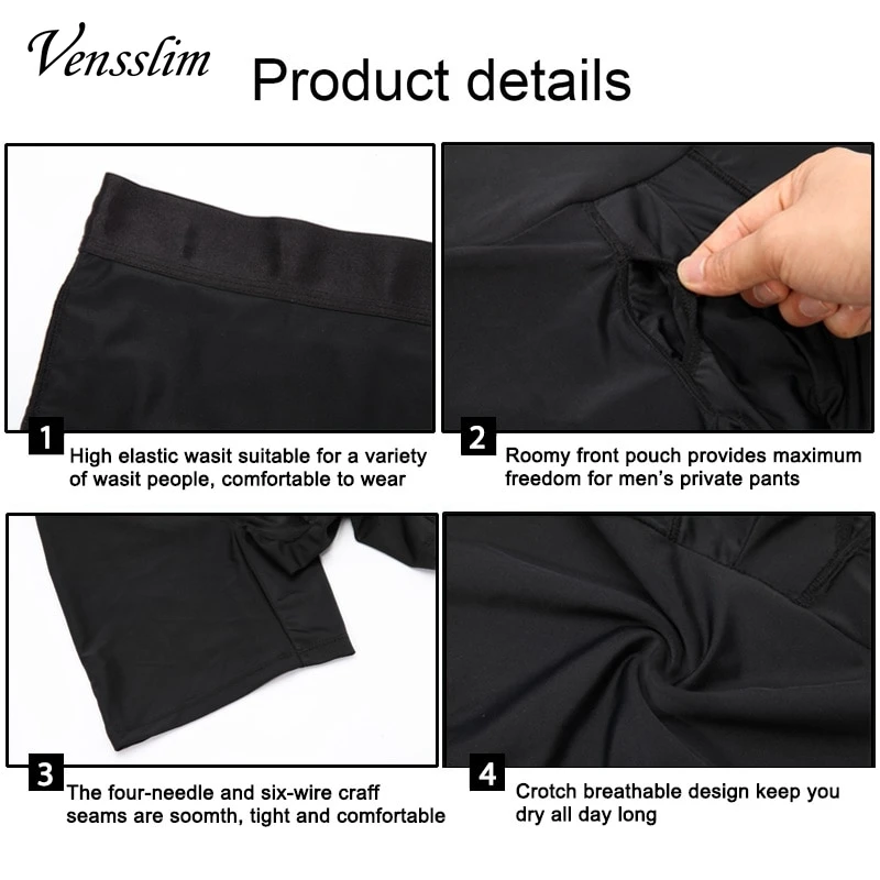 Body Shaper Men Slimming Belly Trimmer Waist Trainer Compression Tummy Control Pants Thigh Slimmer Shorts