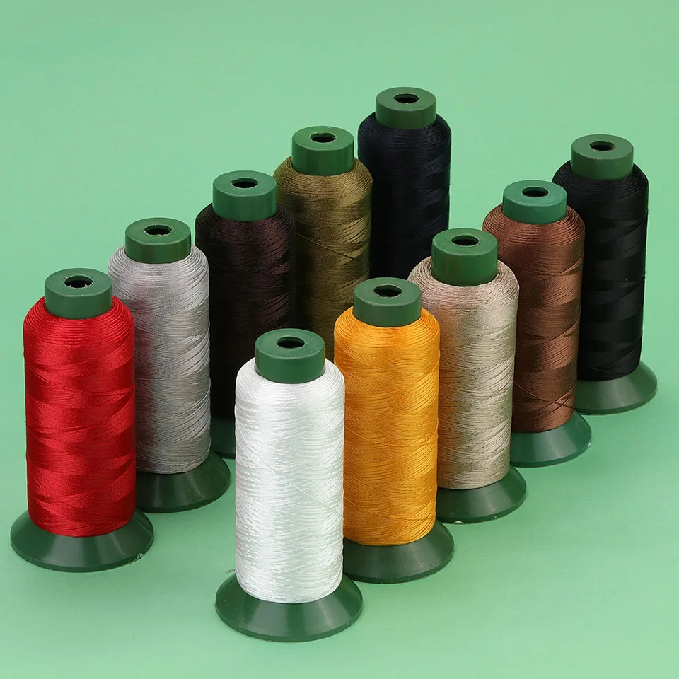 2000 Yards 210D Sewing Machine Thread Large Roll Handmade Nylon Rope High-strength Silk Light Silk Cords for Sofa Leather Jeans