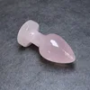 Natural Rose Quartz Crystal Massage Penis Wand Gemstone Yoni for Women Health Smooth Polished 1