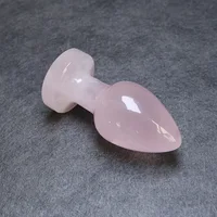Natural Rose Quartz Crystal Massage Penis Wand Gemstone Yoni for Women Health Smooth Polished 1