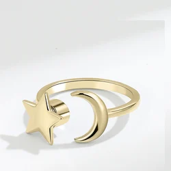 Elegant Stainless Steel Spinner Sunflower Ring - Anti-Anxiety Fidget Jewelry Gift (JZ3805G-3-SL21)