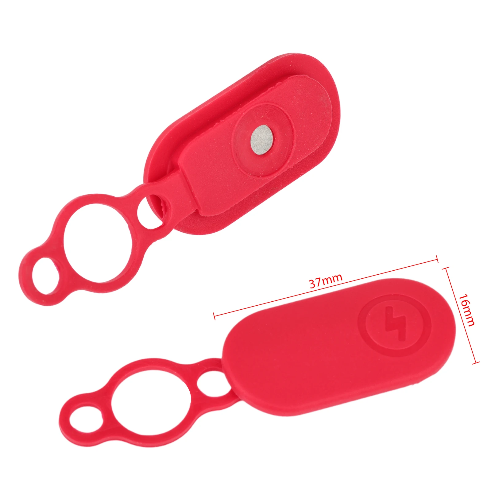 Enhanced Magnetic Charging Port Case for Electric Scooters - Waterproof Dustproof Rubber Cover Accessory
