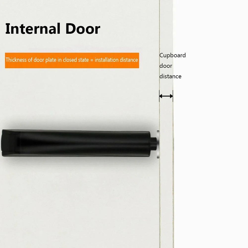 

Push To Open Door Catch Wardrobe ABS Black/Grey/White Drawer Handle-free Touch Release Catch Practical Brand New