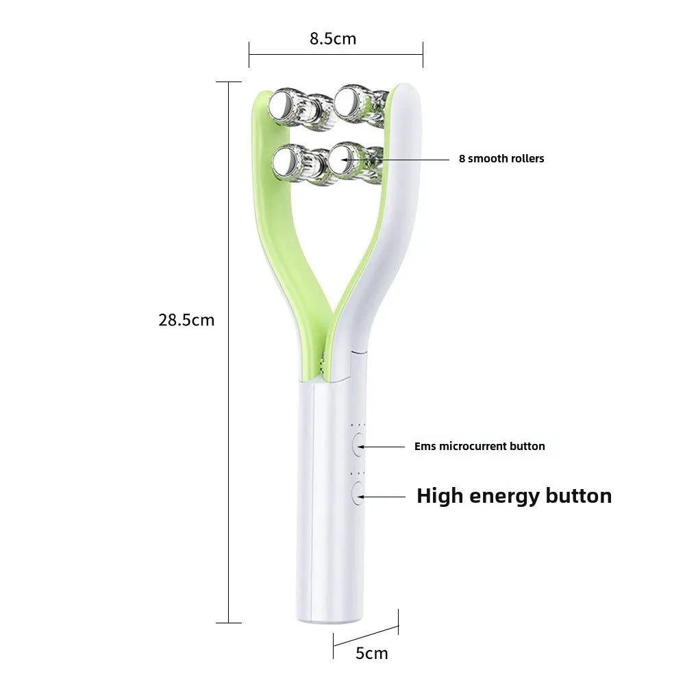 Wave Wheel Beauty Instrument Double Roller Face Slimming Instrument Face Massager Small V Micro Current Beauty