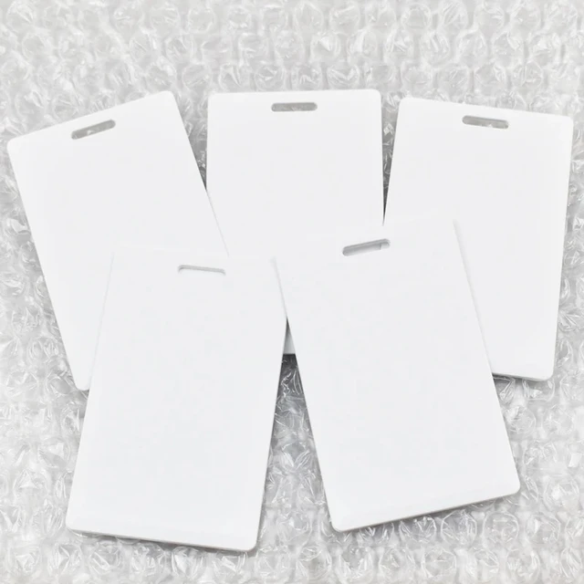 5Pcs 125KHz RFID Smart T5577 EM4305 Writable High Quality Thick Clamshell Proximity Rewritable Access Control Card 2