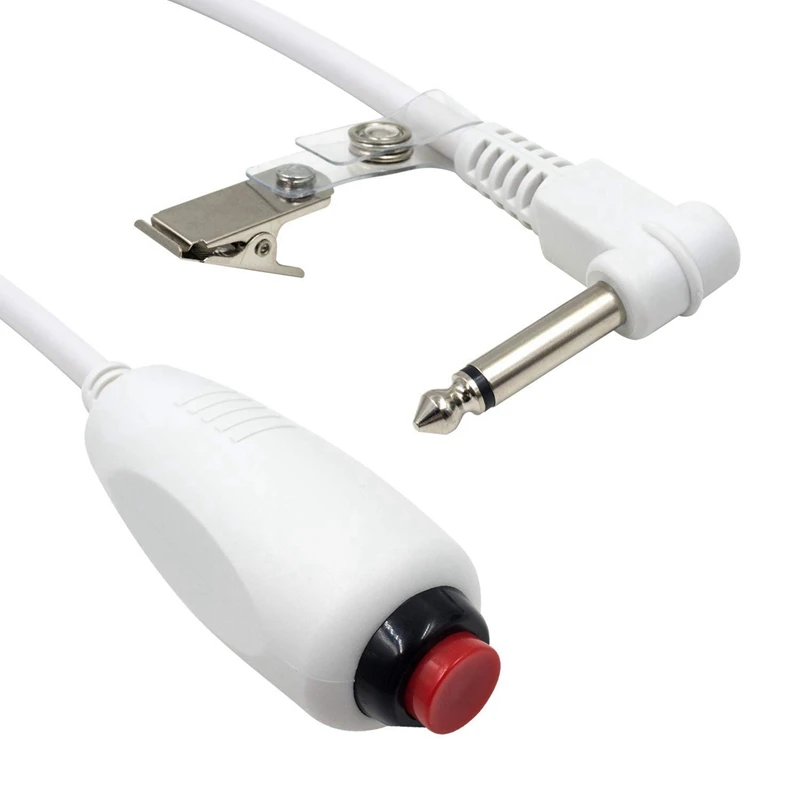 4X Nurse Call Cable 6.35Mm Line Nurse Call Device Emergency Cable With Push Button Switch