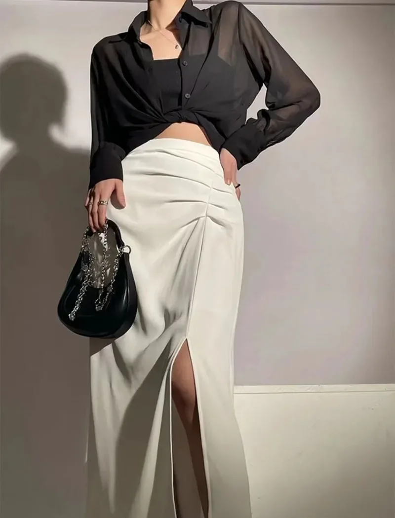 Camisa Feminina Transparente Manga Longa
