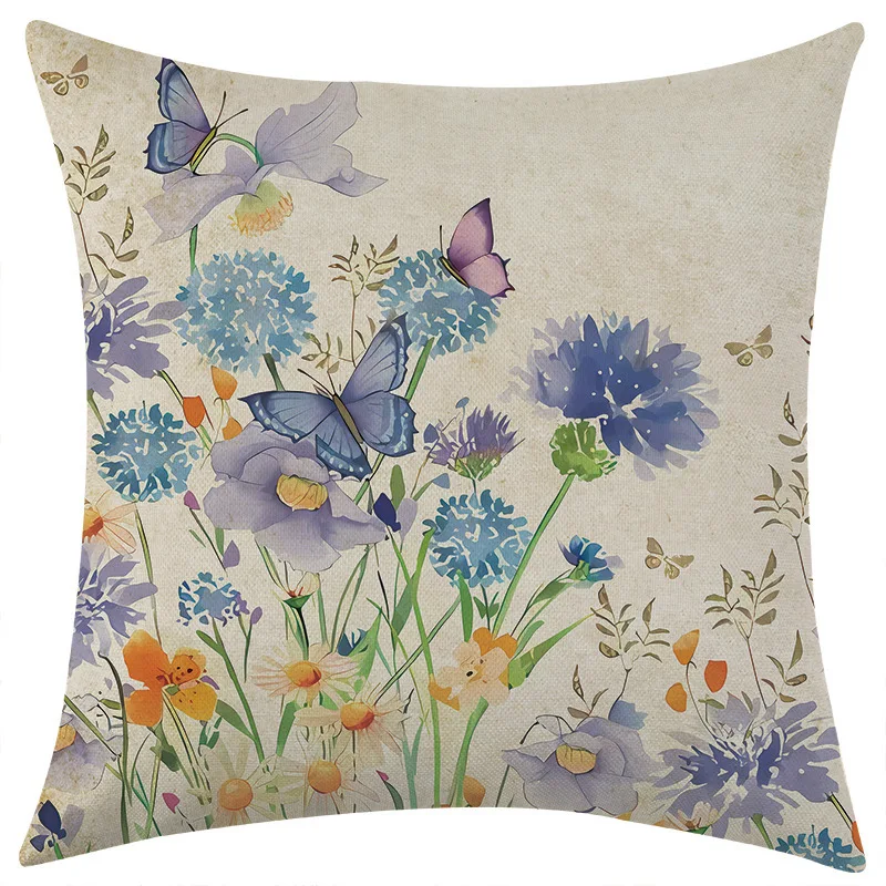 Butterfly Flower Pillow Covers 3