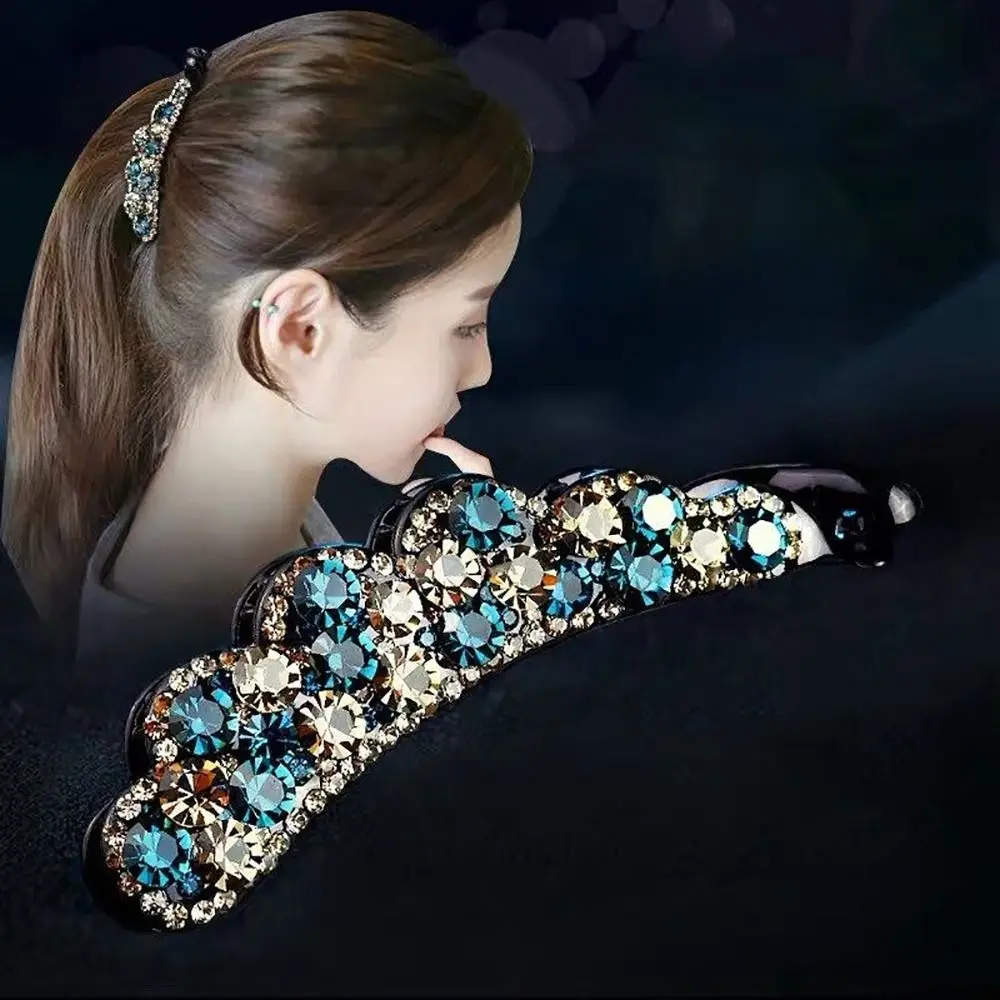 

Sweet Hair Claw Diamond For Girl For Women Headdress Hair Accessories Korean Style Hair Clip Banana Clip Ponytail Holder