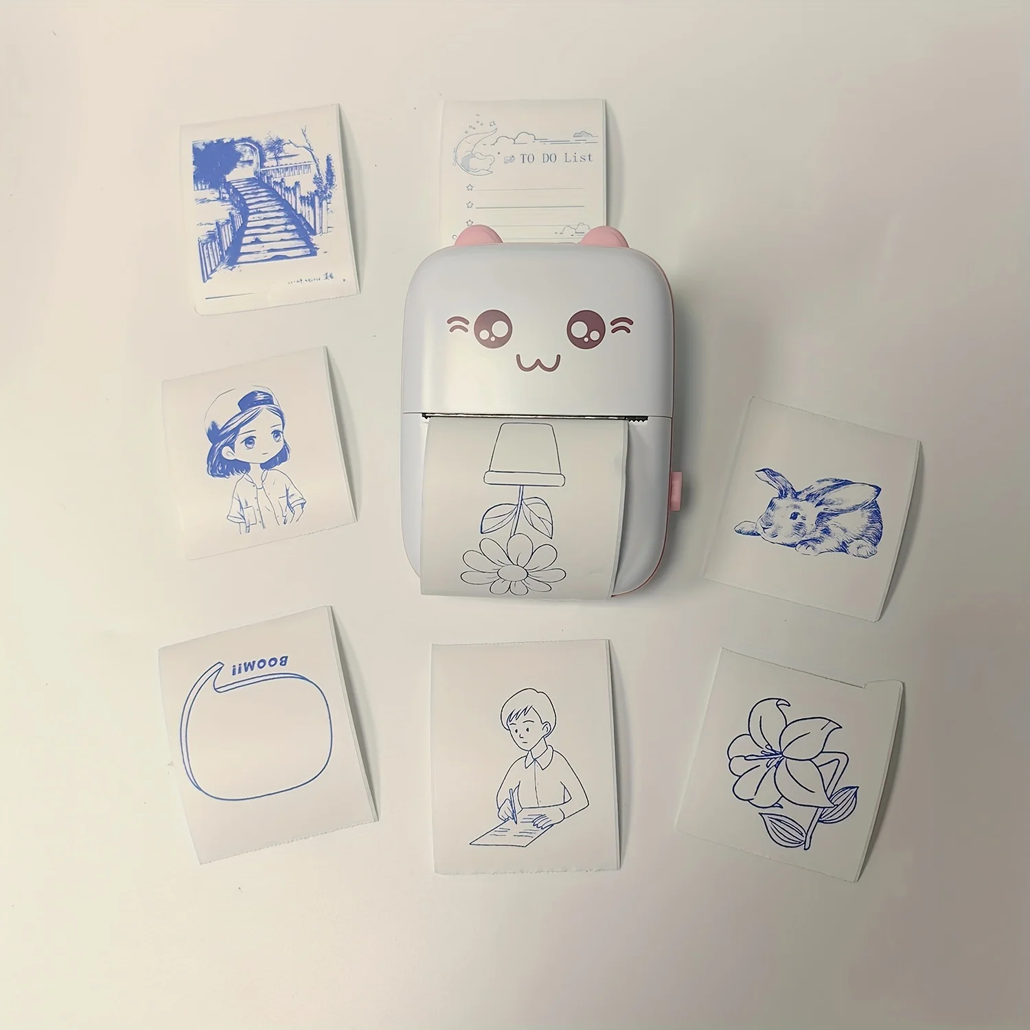 Blue Thermal Adhesive Sticker Paper Roll, 3-Pack - Printable for Photos, DIY Scrapbooking, Notes, Lists, Memos For Mini Printer