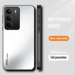 Luxury Frosted Dazzling Gold Shockproof Silicone Hard Phone Case for Realme 14x Global (White)