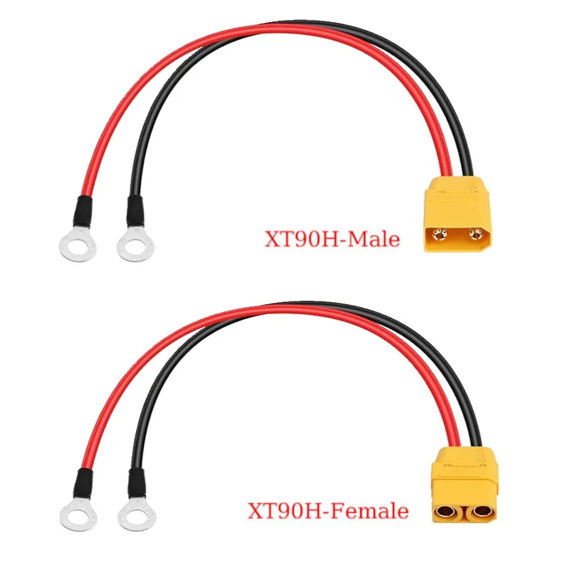 Rouleau de câble 12 AWG XT90H-F avec connecteurs O-Ring, longueur 10 mètres